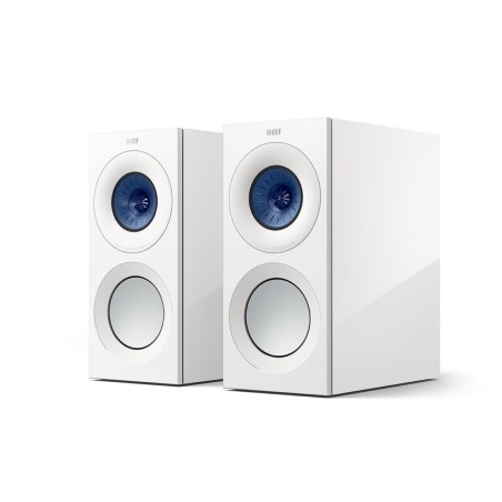KEF Reference 1 Meta High-Gloss White/Blue - Coppia diffusori compatti di riferimento