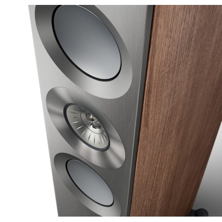 KEF Reference 3 Meta Satin Walnut/Silver - Coppia diffusori da pavimento di riferimento