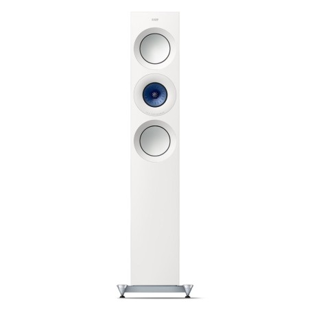 KEF Reference 3 Meta High-Gloss White/Blue - Coppia diffusori da pavimento di riferimento