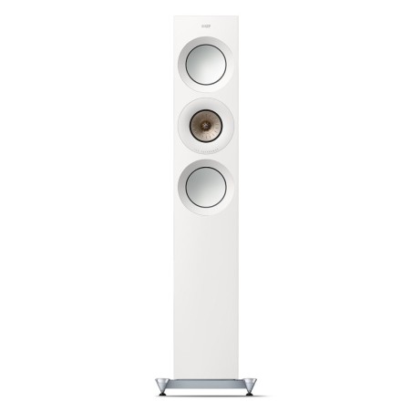 KEF Reference 3 Meta High-Gloss White/Champagne - Coppia diffusori da pavimento di riferimento