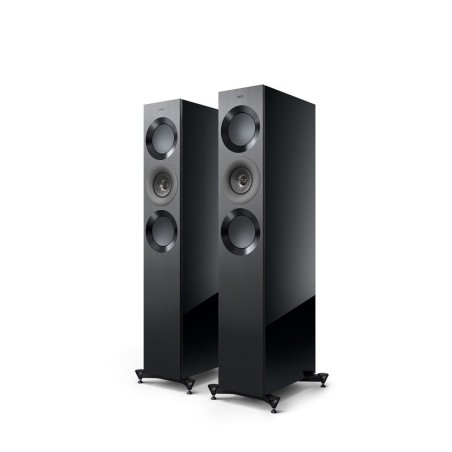 KEF Reference 3 Meta High-Gloss Black/Grey - Coppia diffusori da pavimento di riferimento