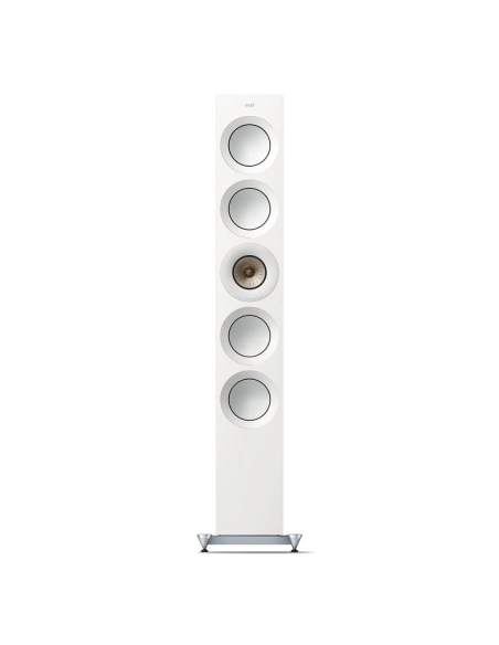 KEF Reference 5 Meta High-Gloss White/Champagne - Coppia diffusori High End da pavimento