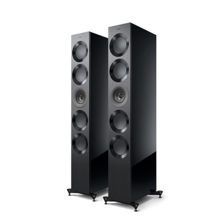 KEF Reference 5 Meta High-Gloss Black/Grey - Coppia diffusori High End da pavimento
