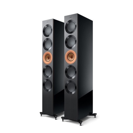 KEF Reference 5 Meta High-Gloss Black/Copper - Coppia diffusori High End da pavimento