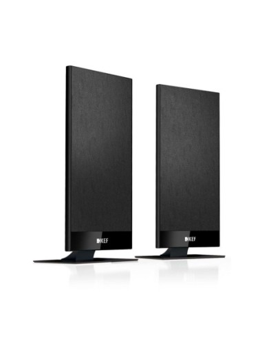 KEF T101 Black - Coppia altoparlanti sottili ideali per TV / Home Cinema