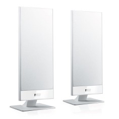 KEF T101 White - Coppia altoparlanti sottili ideali per TV / Home Cinema