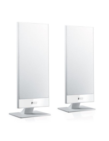 KEF T101 White - Coppia altoparlanti sottili ideali per TV / Home Cinema