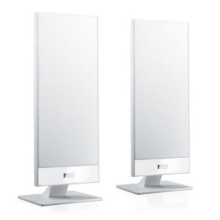 KEF T101 White - Coppia altoparlanti sottili ideali per TV / Home Cinema
