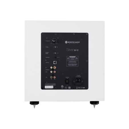 Monitor audio silver w-12 6g satin white - subwoofer attivo