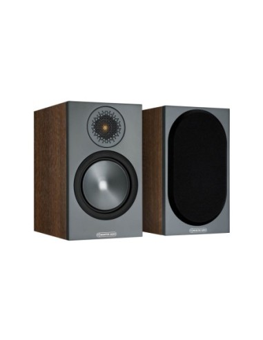 Monitor audio bronze 50 6g walnut - coppia diffusori da supporto bass reflex a 2 vie