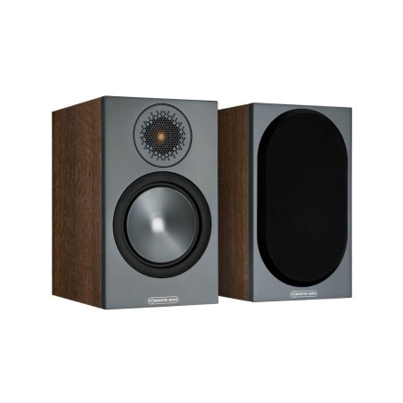 Monitor audio bronze 50 6g walnut - coppia diffusori da supporto bass reflex a 2 vie