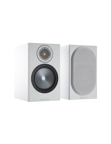 Monitor audio bronze 50 6g white - coppia diffusori da supporto bass reflex a 2 vie