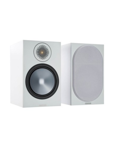 Monitor audio bronze 100 6g white - coppia diffusori da supporto bass reflex a 2 vie