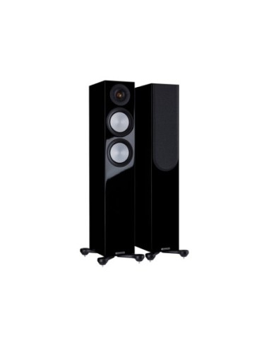 MONITOR AUDIO SILVER 200 7G HIGH GLOSS BLACK - COPPIA DIFFUSORI DA PAVIMENTO