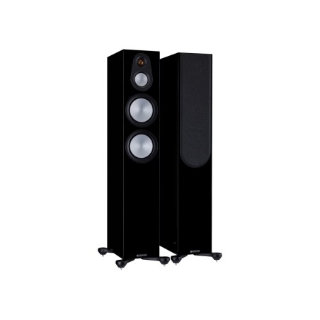 MONITOR AUDIO SILVER 300 7G HIGH GLOSS BLACK - COPPIA DIFFUSORI DA PAVIMENTO