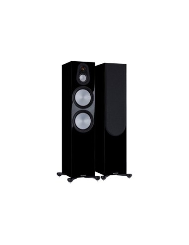 MONITOR AUDIO SILVER 500 7G HIGH GLOSS BLACK - COPPIA DIFFUSORI DA PAVIMENTO
