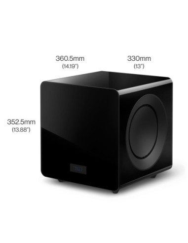 KEF KC92 Black - Subwoofer HighEnd ultra potente