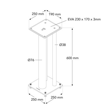 Norstone Stylum MAX Silver Stand