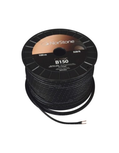 Norstone B150100 - Bobina cavo di potenza nero 2x1,5 da 100 metri