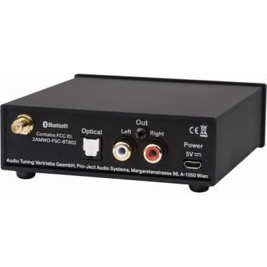 Pro-Ject BLUETOOTH BOX S2 HD Nero - Ricevitore Bluetooth