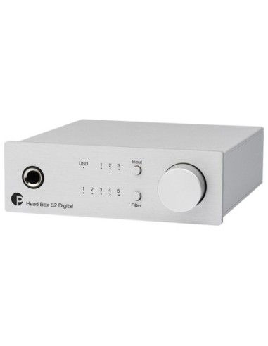 Pro-ject head box s2 digital silver - amplificatore per cuffia digitale
