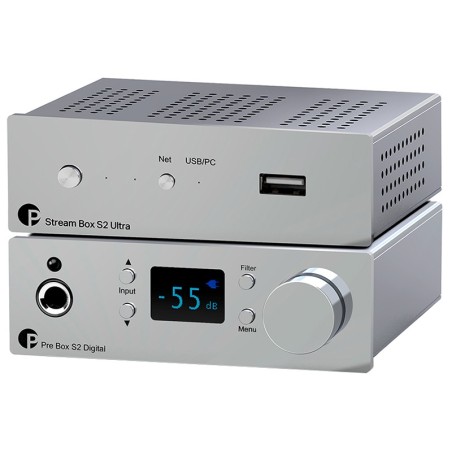 Pro-ject stream box s2 ultra & pre box s2 digital chrome set