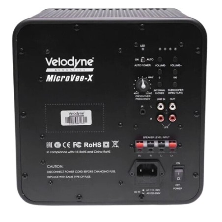Velodyne MICROVEE X alluminio nero gloss