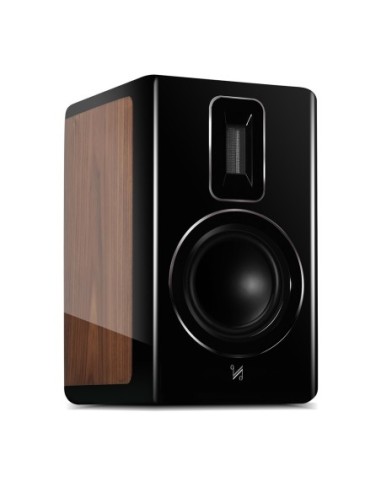 QUAD REVELA 1 PIANO WALNUT / PIANO BLACK - Coppia diffusori da supporto