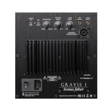 Sonus faber gravis i piano black - subwoofer attivo