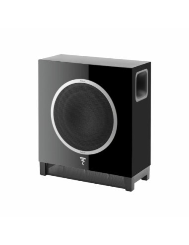 Black lacquered focal sub air wireless ultracompact active subwoofer