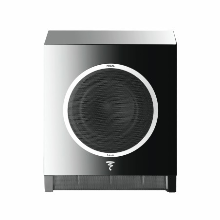 Black lacquered focal sub air wireless ultracompact active subwoofer