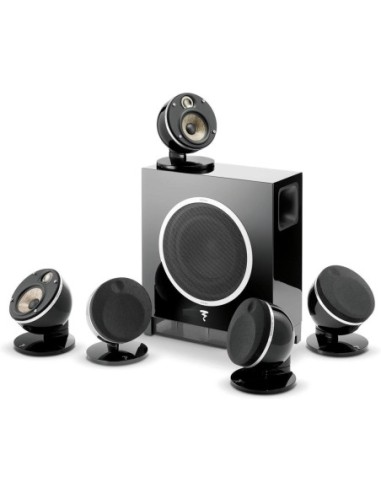 Focal dome pack flax 5.1 nero - sistema completo di diffusori