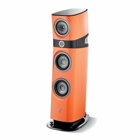 Focal sopra n° 2 arancione laccato - coppia diffusori da pavimento