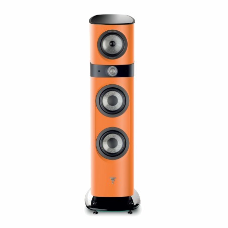Focal sopra n° 2 arancione laccato - coppia diffusori da pavimento