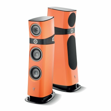 Focal sopra n° 2 arancione laccato - coppia diffusori da pavimento