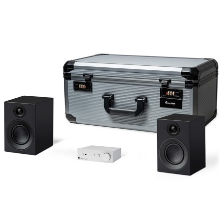 Pro-Ject TRAVEL SET Silver/Satin Black