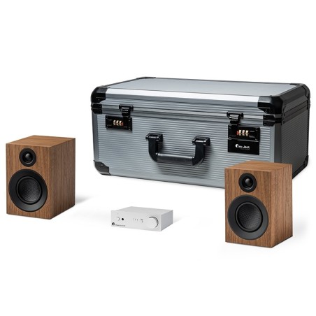 Pro-Ject TRAVEL SET Silver/Wood