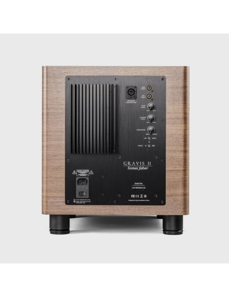 Sonus faber gravis ii wood - subwoofer attivo bass reflex