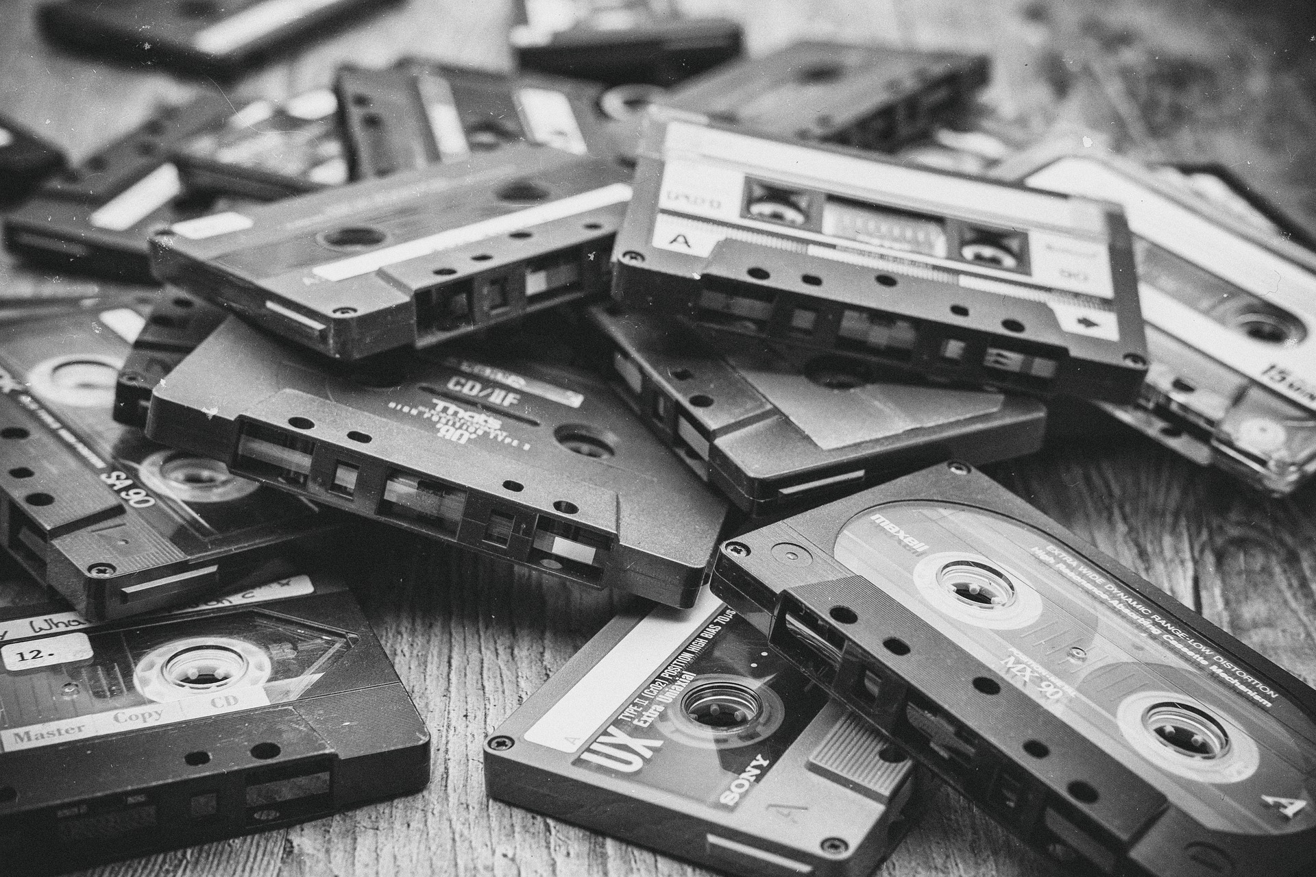 Le musicassette, simbolo della musica vintage